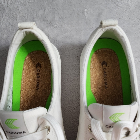 Cariuma OCA Low Canvas Sneaker Whie Sustainable Vegan Shoe Unisex Size W13 M11.5 - Picture 9 of 12
